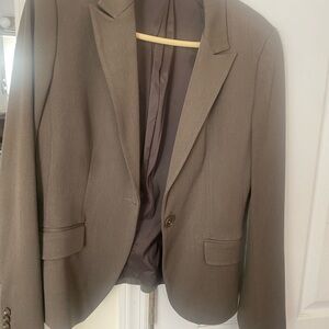 Express women Brown Single-Button Blazer